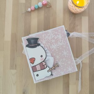 Mini álbum encuadernación atada NAVIDAD