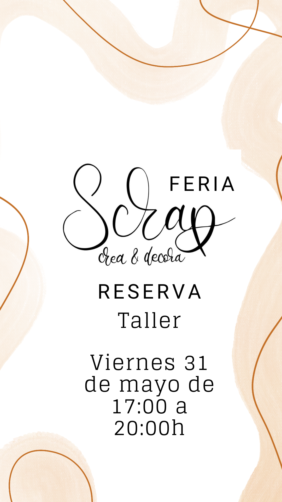 RESERVAS TALLER FERIA SCRAPCREA Y DECORA VIERNES