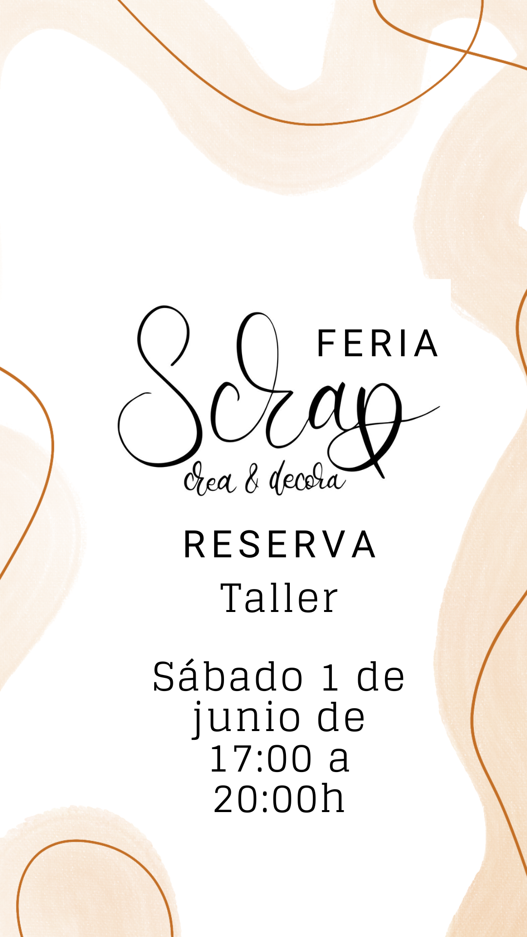 RESERVAS TALLER FERIA SCRAPCREA Y DECORA SÁBADO